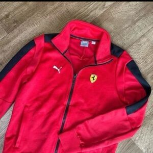 Puma Scuderia Ferrari Jacket Mens XS
Official Merchandise Red Spellout Full
Zip